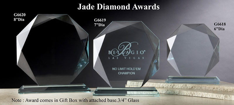Engraving Included Father of The Bride Jade Pyramid Crystal Award 6 H Custom Acrylic Award Gift 